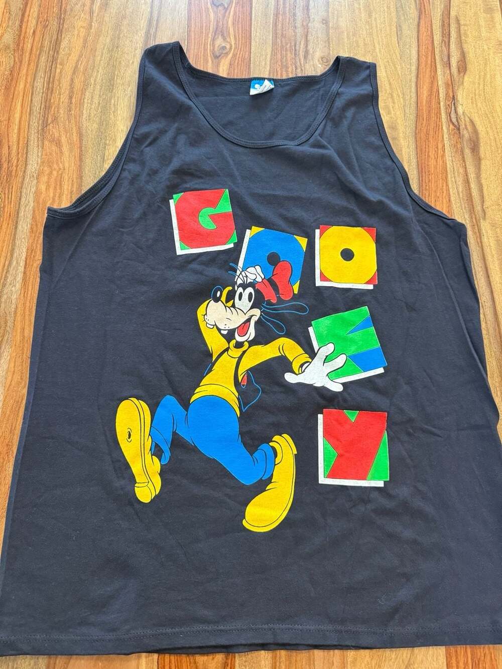 Vintage 90s Disney Goofy Graphic Tank Top size XL-Made in USA